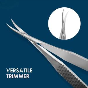 Tijeras de Acero Inoxidable Curvas en Forma de Cola de Golondrina para Remover Cutículas, Herramientas de Belleza - Product Image 1