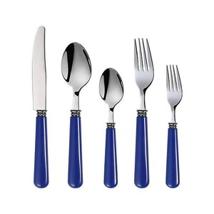 Silver Mirror Polished Utensils With <b>MOP</b> Round Design <b>Handle</b> Flatware Set Forks Spoons Knives Flatware Steel Cutlery Set - Product Image 5