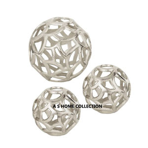 Aluminio Metal Mármol Base Hermosa hoja Diseño Plateado Escultura Estilo elegante Metal Diseño moderno - Product Image 4