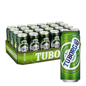 Calidad Premium 4.6% 24/33cl Latas retráctiles TUBORG Cerveza Verde Mejor material Nueva tarifa barata Cerveza al por mayor - Product Image 3