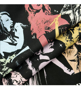 Fabricantes de logotipo personalizado serigrafiado gráfico peso pesado 100% algodón camiseta cuello redondo de gran tamaño suelta camiseta para hombres - Product Image 2