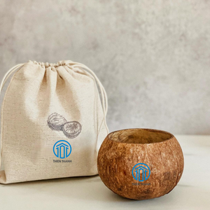 ขายร้อนปรับแต่งโลโก้เทียนมะพร้าวตกแต่งชามชามเก็บกะลามะพร้าวเทียนหอมสําหรับตกแต่งบ้าน - Product Image 1