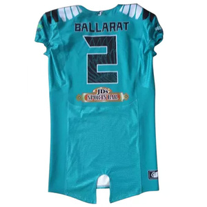 Uniformes de football américain à sublimation personnalisée en polyester 100% Design respirant manches courtes Option grande taille pour la saison estivale - Product Image 3