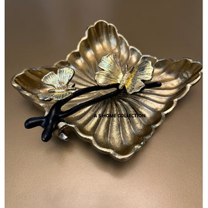 Servilletero Multifuncional de Latón con Diseño Floral Personalizado, Decoración de Mesa para Restaurante y Cocina - Product Image 3