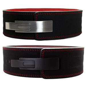 Ceinture à levier en cuir de vachette de 4 pouces de large de 10mm d'épaisseur pour le soutien du dos. Entraînement Star Evinced Sports par haltérophilie. - Product Image 5