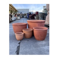 Pot Tanaman Terakota Persegi Buatan Tangan untuk Dekorasi Taman & Rumah, Pot Bunga untuk Berkebun