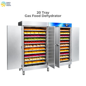 Deshidratador de Alimentos a Gas de Alta Calidad con 20 Bandejas, Horno de Secado de Acero Inoxidable con Control Digital de Temperatura - Product Image 1
