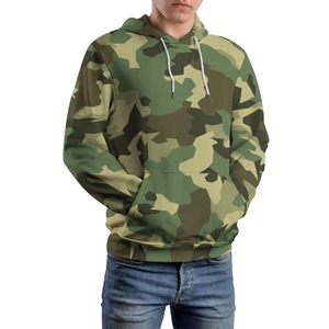 Sudadera con capucha con cordón deportivo táctico para hombre de otoño e invierno, nuevo suéter de lana de camuflaje grande, chaqueta de uniforme relajada suelta - Product Image 5