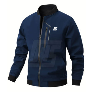 Chaqueta clásica con cremallera completa para hombre al aire libre, ropa de calle ligera, estilo cómodo, chaqueta de invierno para hombre - Product Image 1