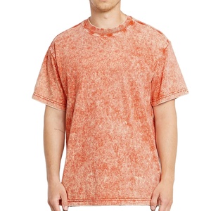 Camiseta Oversize de Punto para Hombre de Alta Calidad con Lavado Ácido, 100% Algodón Transpirable, con Color Personalizable y Diseño Vintage - Product Image 2