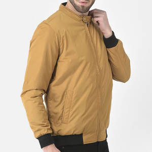 Chaqueta Bomber de Invierno Personalizada para Hombre, Cortavientos, Impermeable, con Capucha, Cuello Alto, Logotipo Frontal, Estilo Casual Urbano, Poliéster/Algodón - Product Image 2