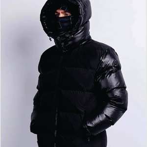 À la mode hommes doudoune vente chaude Logo personnalisé hiver bulle manteau moderne Streetwear doux confortable vêtements d'extérieur - Product Image 3