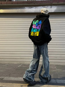 Nouveau design personnalisé, sweat à capuche oversize à épaules tombantes, coupe carrée, Streetwear, sweat à capuche court épais et lourd pour hommes fabriqué au Pakistan - Product Image 5