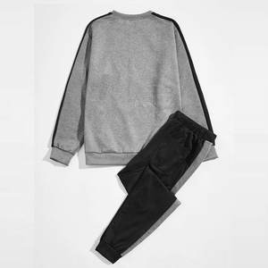 Ensemble de survêtement deux pièces en coton bio, logo personnalisé, nouvelle collection, style décontracté, prix raisonnable - Product Image 2