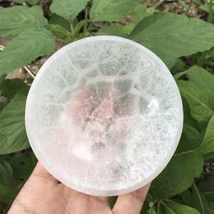 Wholesale Natural <b>Crystal</b> Healing Stones Carved Selenite Bowl Spiritual <b>Feng</b> <b>Shui</b> Mascot Love Home Decoration Gift - Product Image 4