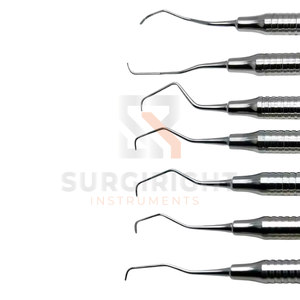 7/8 Instruments parodontaux dentaires à double extrémité Meilleure qualité Poignée en acier creux Source d'énergie électrique par Surgiright Instruments - Product Image 1