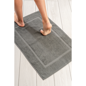 Terapia de algodón de lujo gris oscuro alfombra de baño de algodón turco 50x80cm alto absorbente suave grueso antideslizante duradero hogar Hotel mancha - Product Image 2