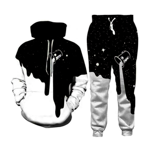 Venta al por mayor personalizada de los hombres 100% de algodón ropa deportiva chándales de talla grande diseños de invierno ecológicos - Product Image 1