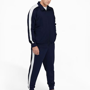 2025 vente chaude nouveautés hommes à capuche athlétique Polyester survêtement décontracté 2 pièces costumes sweats à capuche et pantalons de survêtement ensemble - Product Image 3