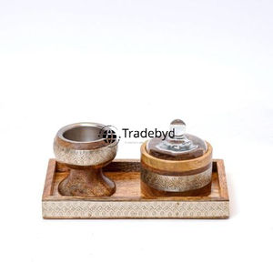 Elegante soporte de incienso de madera natural para Bakhoor tradicional y rituales aromáticos para el hogar Acabado Premium de Tradebyd - Product Image 4
