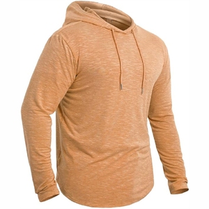 Sudadera con capucha para hombre, informal, de manga larga, corte ajustado, color heather, con diseño y talla personalizados. - Product Image 4