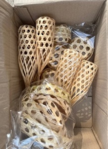 Caja de regalo tejida de bambú hecha a mano, cesta pequeña ecológica para boda, cumpleaños, fiesta de Navidad, embalaje de recuerdo - Product Image 2