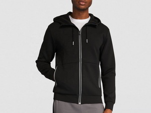 Prix de gros direct usine – Nouveau sweat à capuche respirant pour homme, en molleton de coton et polyester, avec fermeture éclair, personnalisable avec logo imprimé, idéal pour l'hiver - Product Image 2