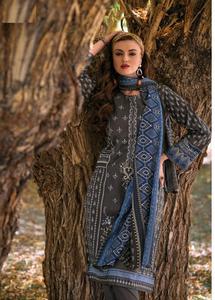 ชุดปากีสถานพิมพ์ลายผ้าฝ้ายแท้ดั้งเดิมสำหรับผู้หญิงคอลเลกชั่นสูทปากีสถานปักด้วยตัวเอง - Product Image 4