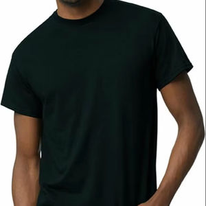 เสื้อยืดผ้าฝ้าย100% ของผู้ชายเสื้อยืดคอกลมเปิดไหล่ปล่อยว่างเสื้อยืดโอเวอร์ไซส์สำหรับผู้ชาย - Product Image 1