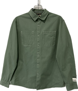 Chemise habillée homme personnalisée à manches longues unie 100 % coton infroissable séchage rapide respirante tendance teinte en fil qualité supérieure - Product Image 1