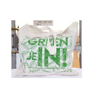 Proveedor indio de la mejor calidad Ampliamente vendido diseño moderno algodón reciclado, bolsa de lona impresa bolsa con cordón - Product Image 1