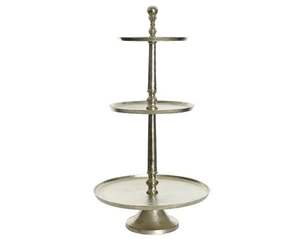 Soporte de aluminio para tartas con acabado dorado para presentación de tartas y Decoración elegante para fiestas - Product Image 5