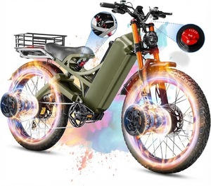 R-Pro 2 52-46Mph Elektrofahrrad für Erwachsene 6000W/4000W/2500W Doppelmotor E-Bike 60V/80Ah 52V/70Ah Langstrecken-Fatbike Vollfederung - Product Image 1