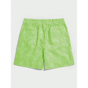 Pantalones cortos holgados informales con cintura con cordón de calidad Beat para vacaciones Street Life pantalones cortos con estampado de palma para hombres - Product Image 2