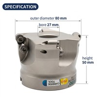 Fraise à face en carbure TRS5R à bout rond, personnalisée OEM & ODM, pour usinage CNC