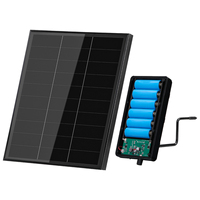 Panneau solaire D20-6Pro avec batterie intégrée 12V 20W, type MPPT, prise USB de type C, pour caméras Wifi d'extérieur, étanche