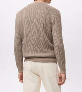 Sweater Wholesale 350G Heavy Mock Neck Crewneck <b>Sweatshirts</b> Sweater Custom Basic Loose Solid Color Oversized Thick Warm Sweater - Product Image 3