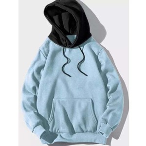 Sudaderas con capucha de algodón 100% personalizables para hombre, ropa de invierno con contraste de color bordado, recién llegados básicos - Product Image 3