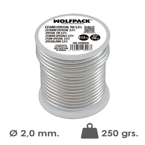 Estano Speciale in Latta 3,5% O/ 2,0 mm. Rotolo da 250 grammi. - Product Image 1