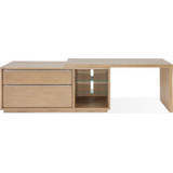Modern <b>Solid</b> <b>Wood</b> Rectangular Executive <b>Desk</b> for Home Office Study - Product Image 3