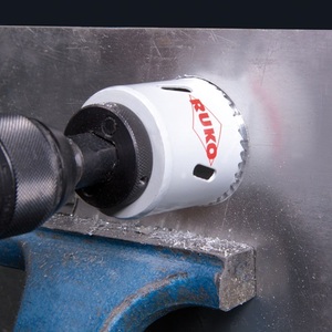 Hole <b>Saws</b> 8-Piece Set 22-68mm Cutting Depth 38mm RUKO HSSE-Co8-Bi-Metal - Product Image 4