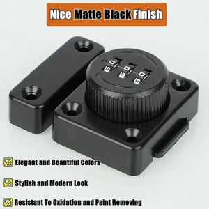 Çocukların açamayacağı bar ahşap dosya likör depolama kiler ilaç dolabı için mandal kombinasyonu dolap kilidi - Product Image 5