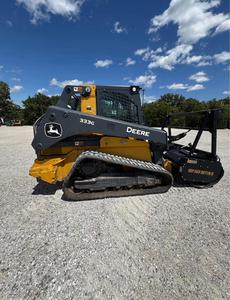 Livraison gratuite John D 333G Chargeuse sur chenilles forestière avec broyeur forestier, homologuée CE EPA - Product Image 6