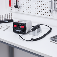 Micromoteur professionnel pour ongles, puissant 35000 tr/min, pièce droite et outil de polissage/construction à angle droit pour salon de manucure