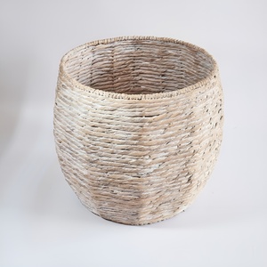 Trending product braided storage baskets water hyacinth fiber basket office home organization - Product Image 2