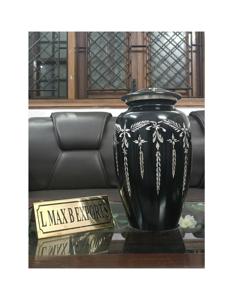 Haute qualité à la main en métal laiton aluminium pot crémation urne fée conception pour adulte prix de gros cendres funéraires urne pour l'exportation - Product Image 2