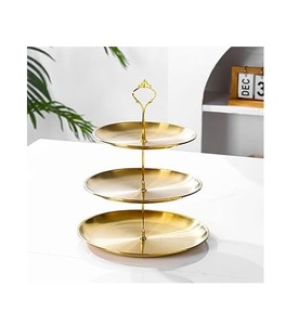 Soporte de exhibición de pastel de aluminio para fiestas de cumpleaños, uso de mesa para la venta, suministro al por mayor, soporte para servir pasteles de acero inoxidable 304 - Product Image 1