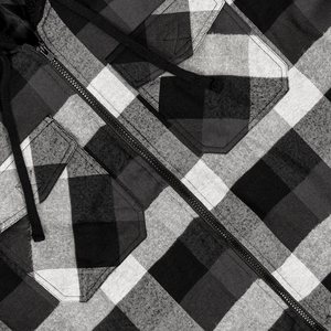 Sudadera con capucha de franela pesada de invierno para hombre con capucha desmontable edredón forrado cuello vuelto a prueba de viento y secado rápido tela de 370g - Product Image 5