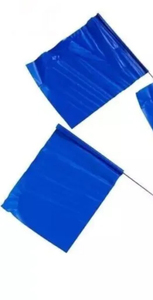 100 Banderas de encuesta de plástico azul a prueba de agua Instrumentos de medición de nivel por el vendedor del Reino Unido - Product Image 5