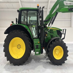 Tractor agrícola John Deere 4x4 usado original limpio superventas con implementos completos disponibles en stock listo para enviar - Product Image 1